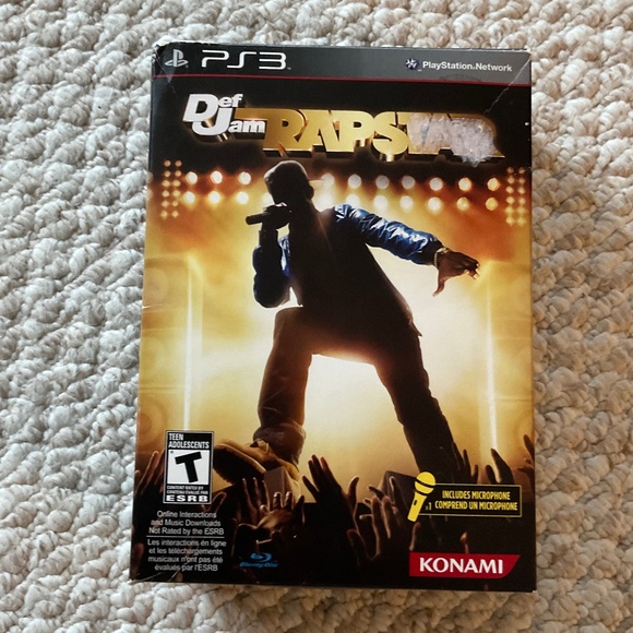 PS3 Def Jam RAPSTAR game and microphone - Picture 1 of 6